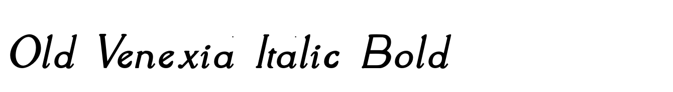 Old Venexia Italic Bold